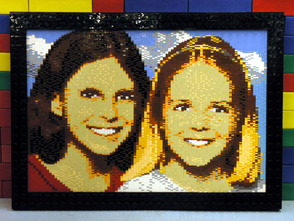 LEGO Artist Two Girls Mosaic