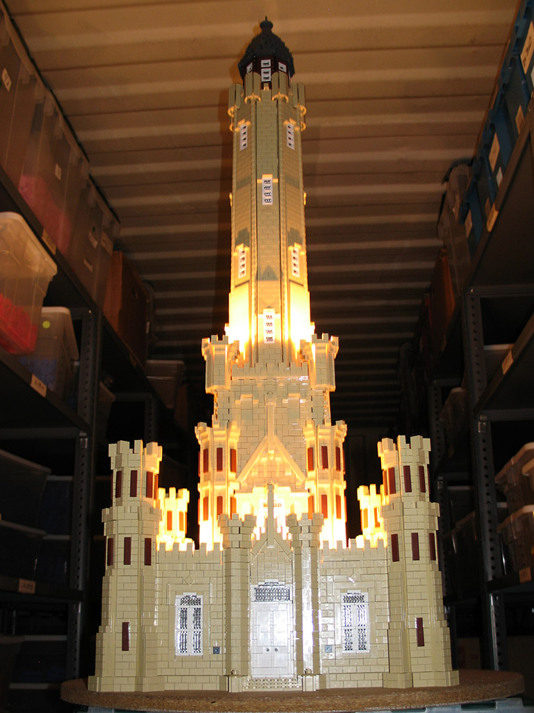 LEGO Artists Chicago Lighted Water Tower